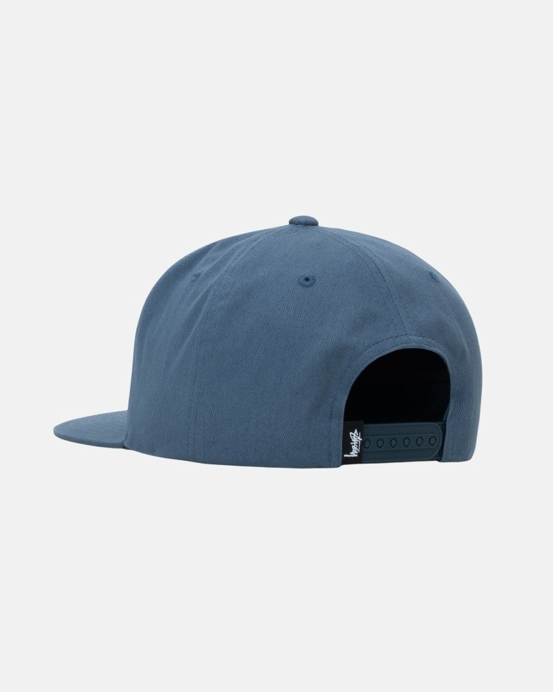 Navy Stussy Big Stock Point Crown Men's Caps | USA000408