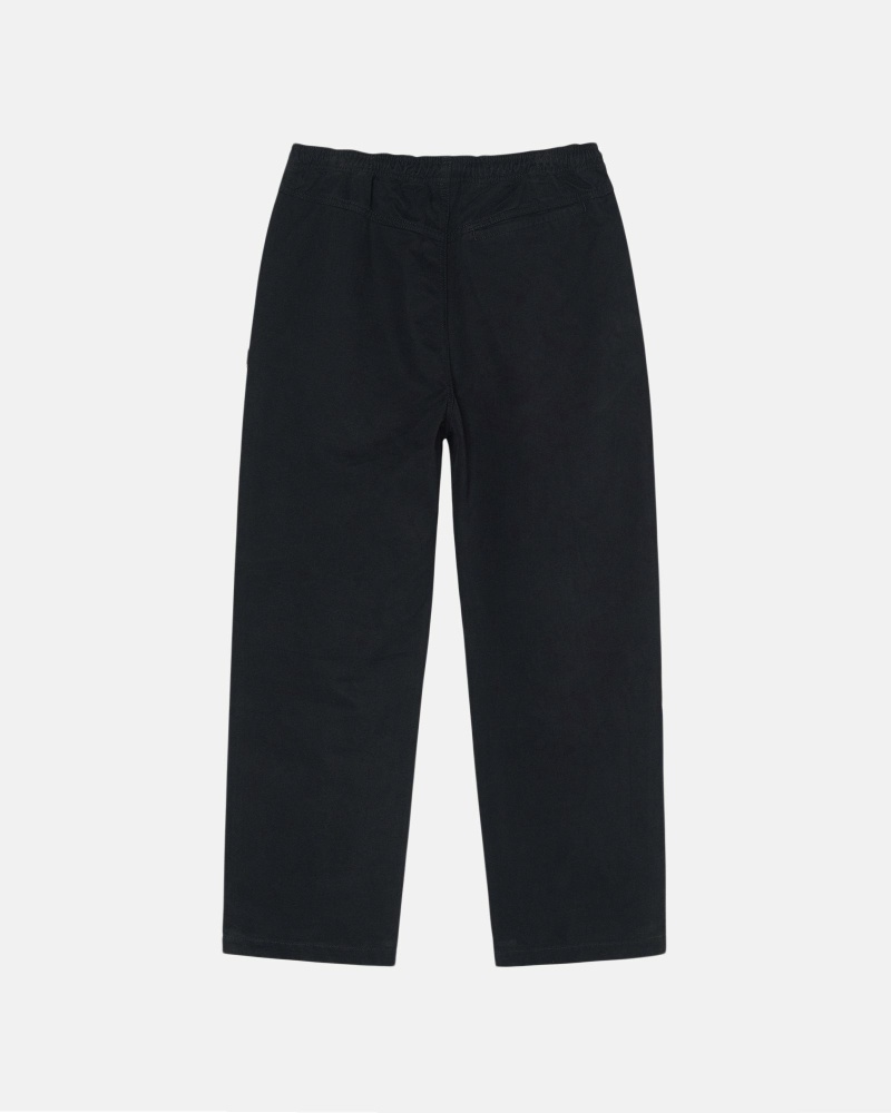 Navy Stussy Brushed Men's Beach Pants | USA000546