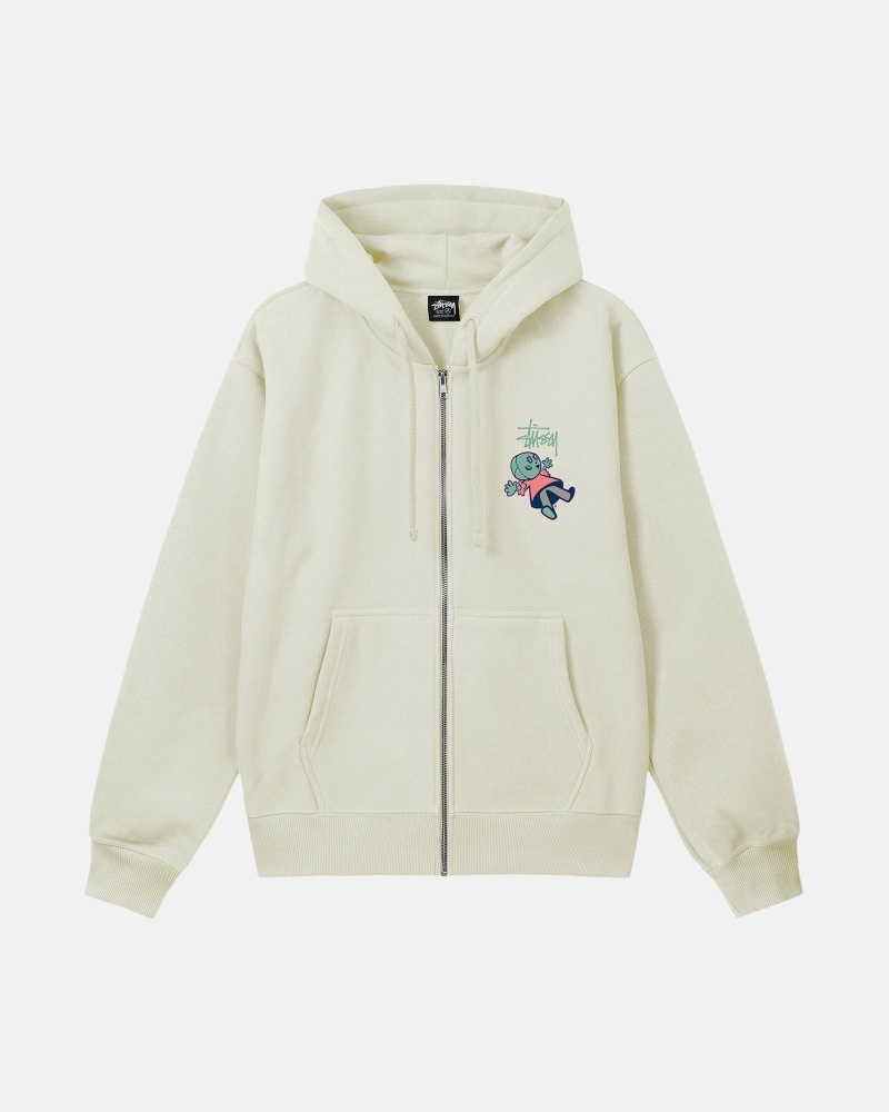 Navy Stussy Dollie Zip Men's Hoodies | USA000037