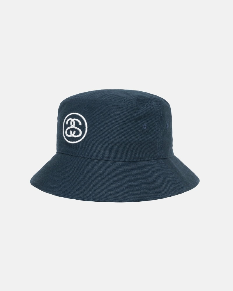 Navy Stussy Ss Link Deep Men's Bucket Hats | USA000476