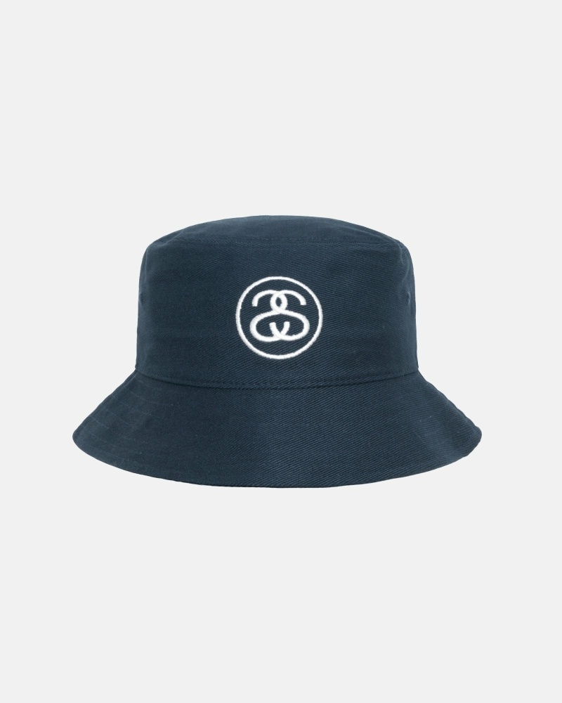 Navy Stussy Ss Link Deep Men\'s Bucket Hats | USA000476