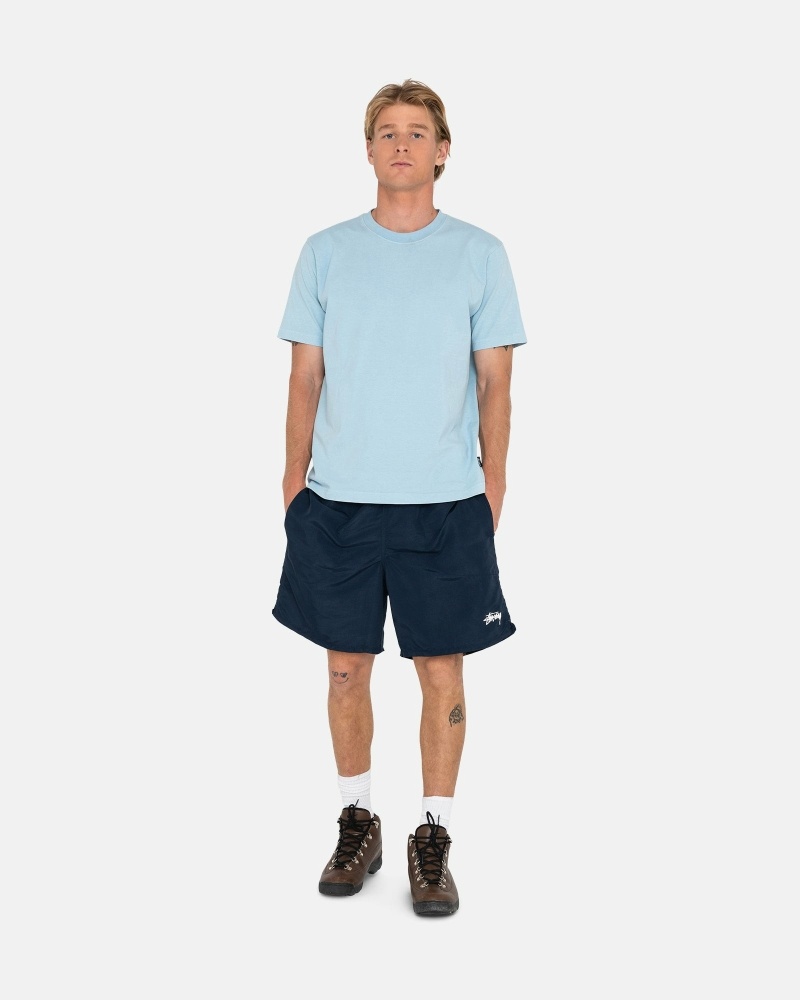 Navy Stussy Stock Men's Shorts | USA000688