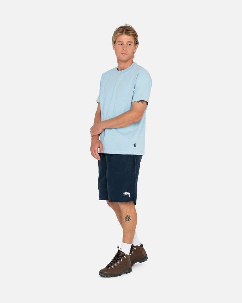 Navy Stussy Stock Men's Shorts | USA000688