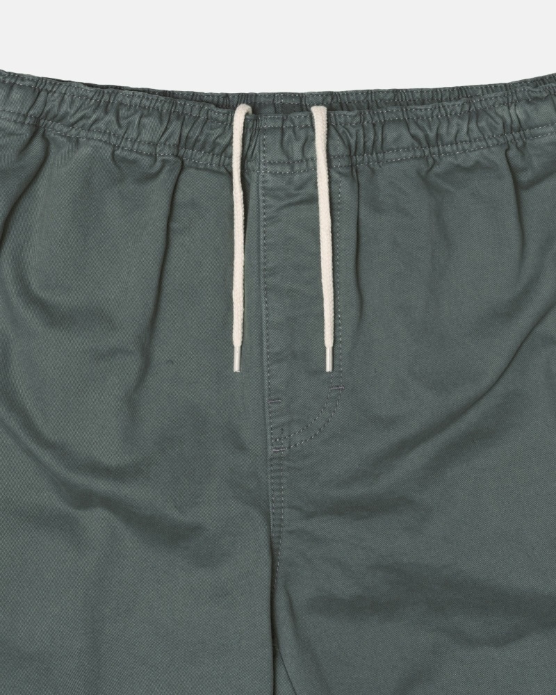 Olive Stussy Brushed Men's Shorts | USA000631