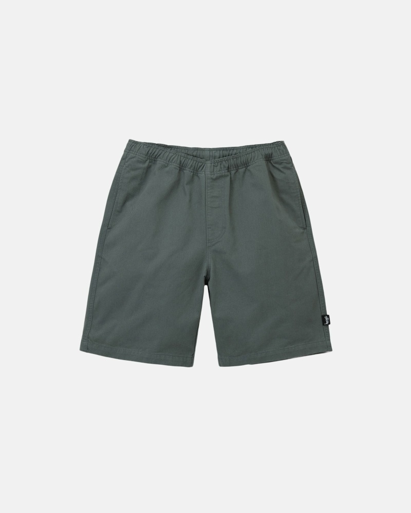 Olive Stussy Brushed Men\'s Shorts | USA000631