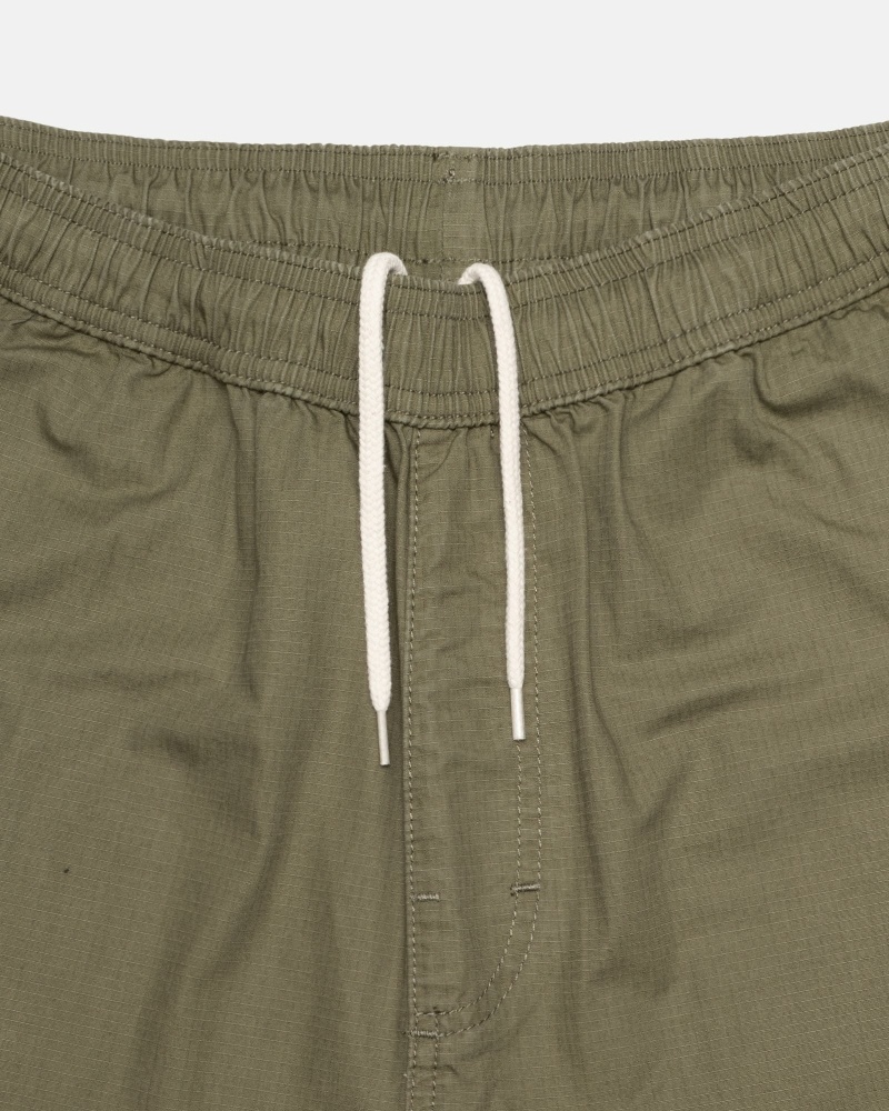 Olive Stussy Ripstop Cargo Men's Beach Pants | USA000585