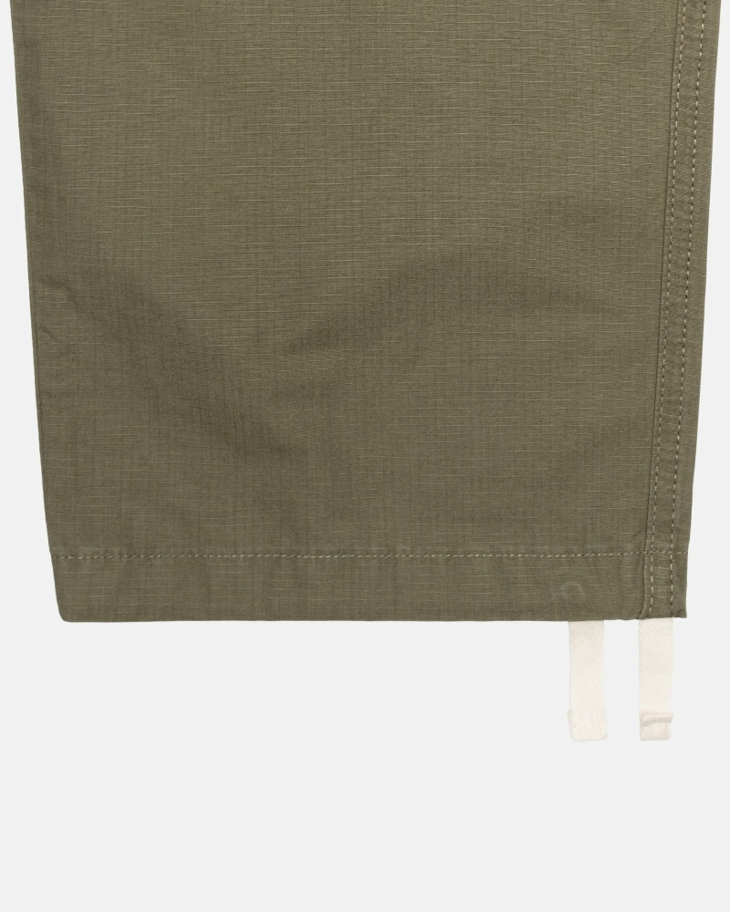 Olive Stussy Ripstop Cargo Men's Beach Pants | USA000585