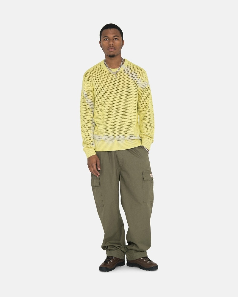 Olive Stussy Ripstop Cargo Men's Beach Pants | USA000585