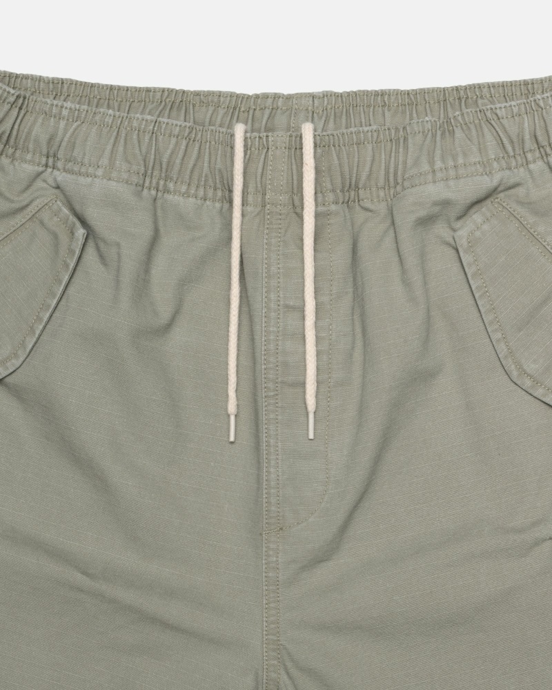 Olive Stussy Ripstop Cargo Men's Shorts | USA000670