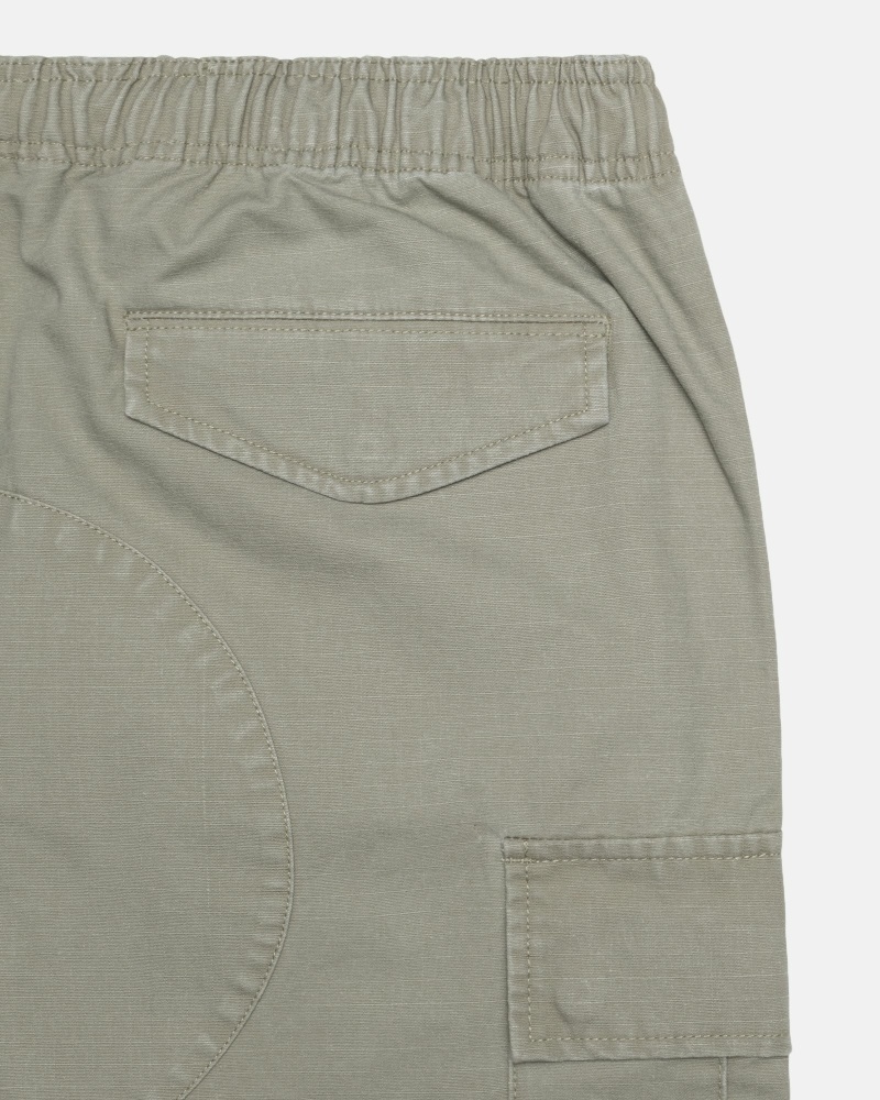 Olive Stussy Ripstop Cargo Men's Shorts | USA000670