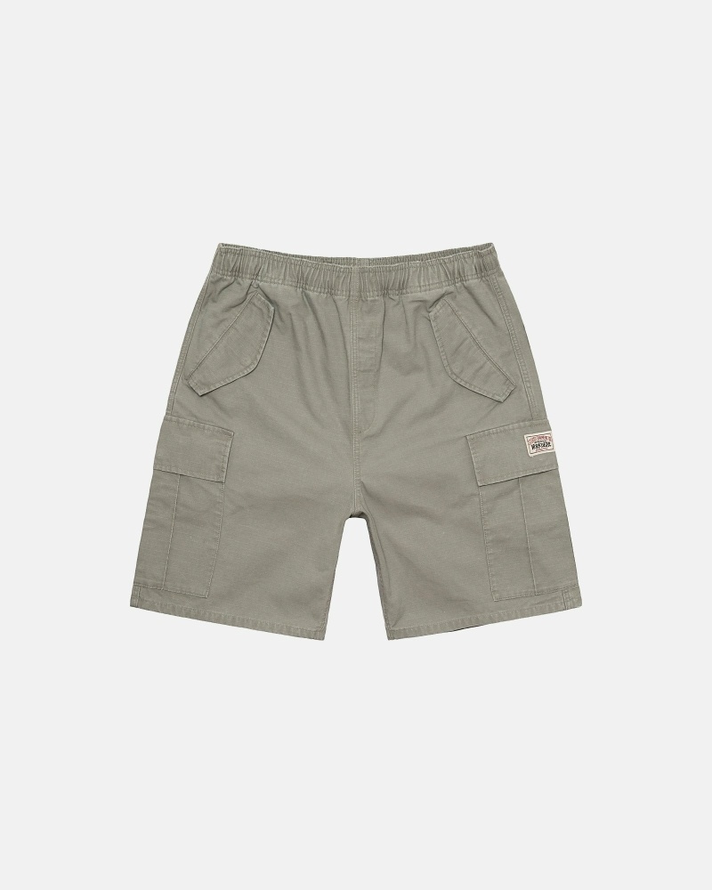 Olive Stussy Ripstop Cargo Men\'s Shorts | USA000670