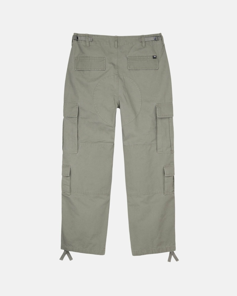 Olive Stussy Ripstop Surplus Men's Cargo Pants | USA000593