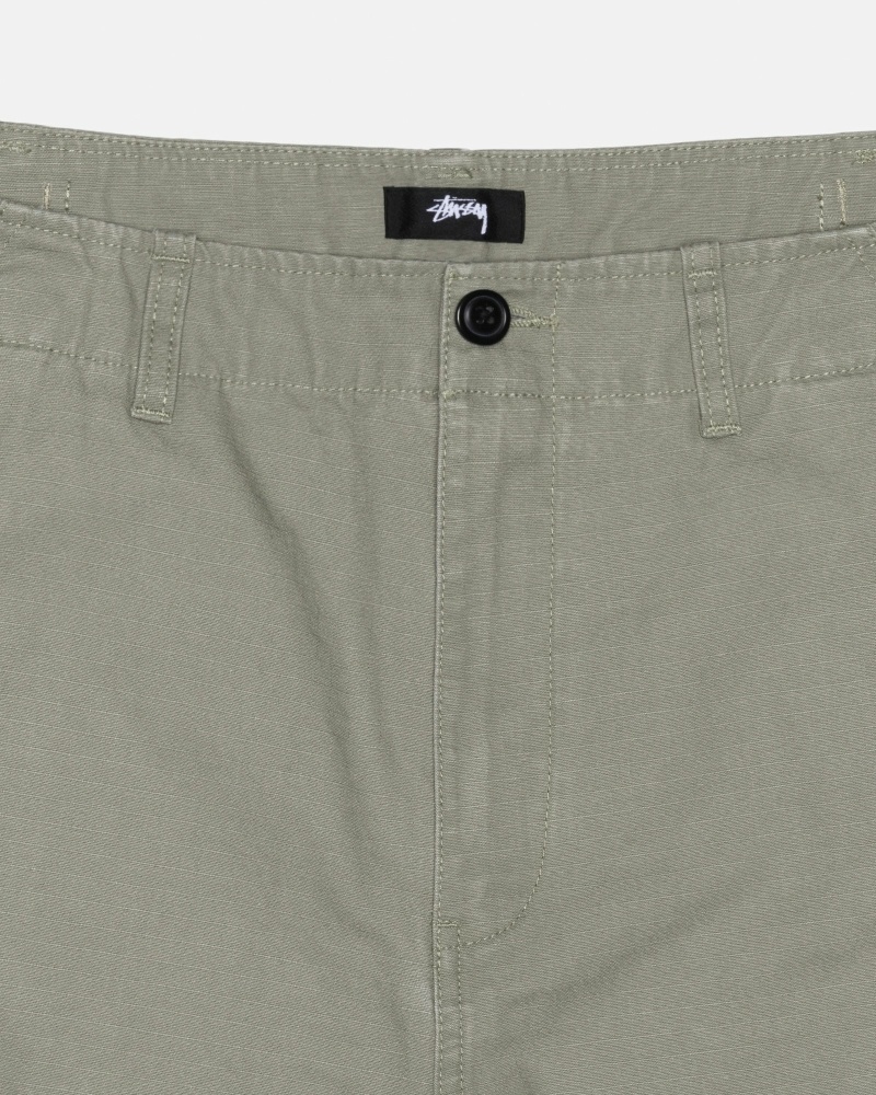 Olive Stussy Ripstop Surplus Men's Cargo Pants | USA000593