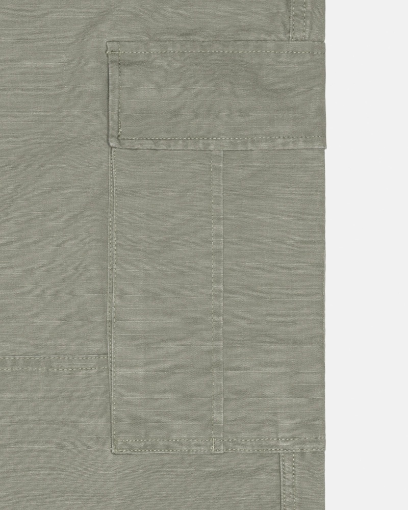 Olive Stussy Ripstop Surplus Men's Cargo Pants | USA000593