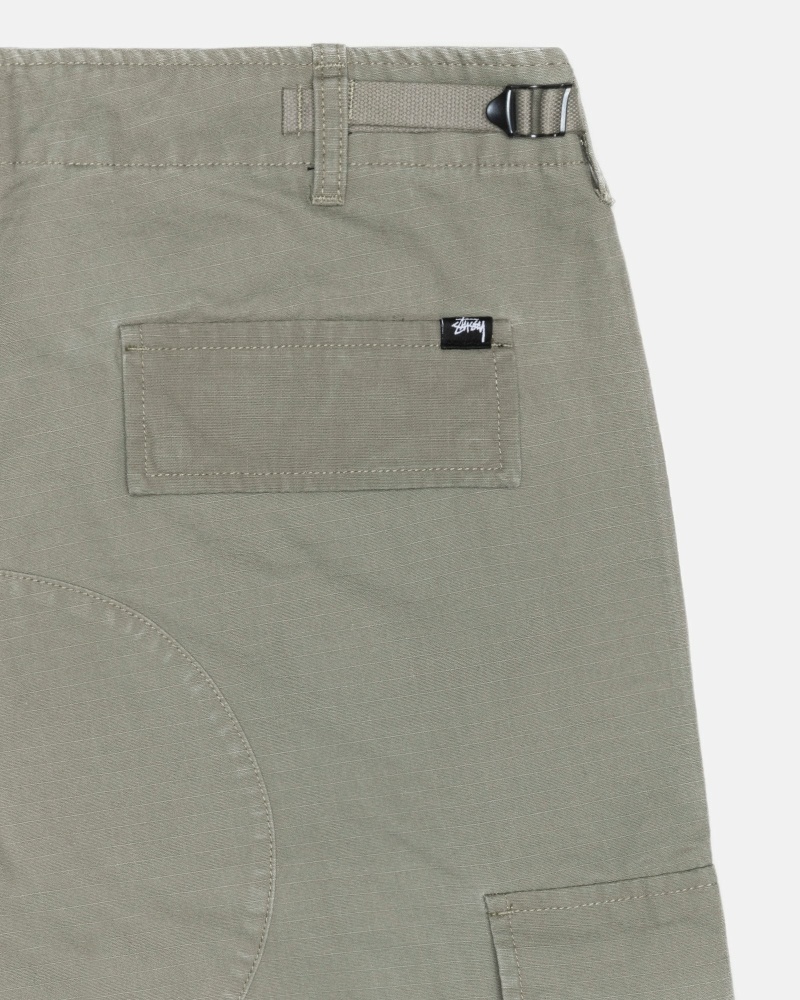 Olive Stussy Ripstop Surplus Men's Cargo Pants | USA000593