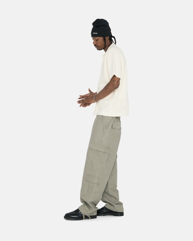 Olive Stussy Ripstop Surplus Men's Cargo Pants | USA000593