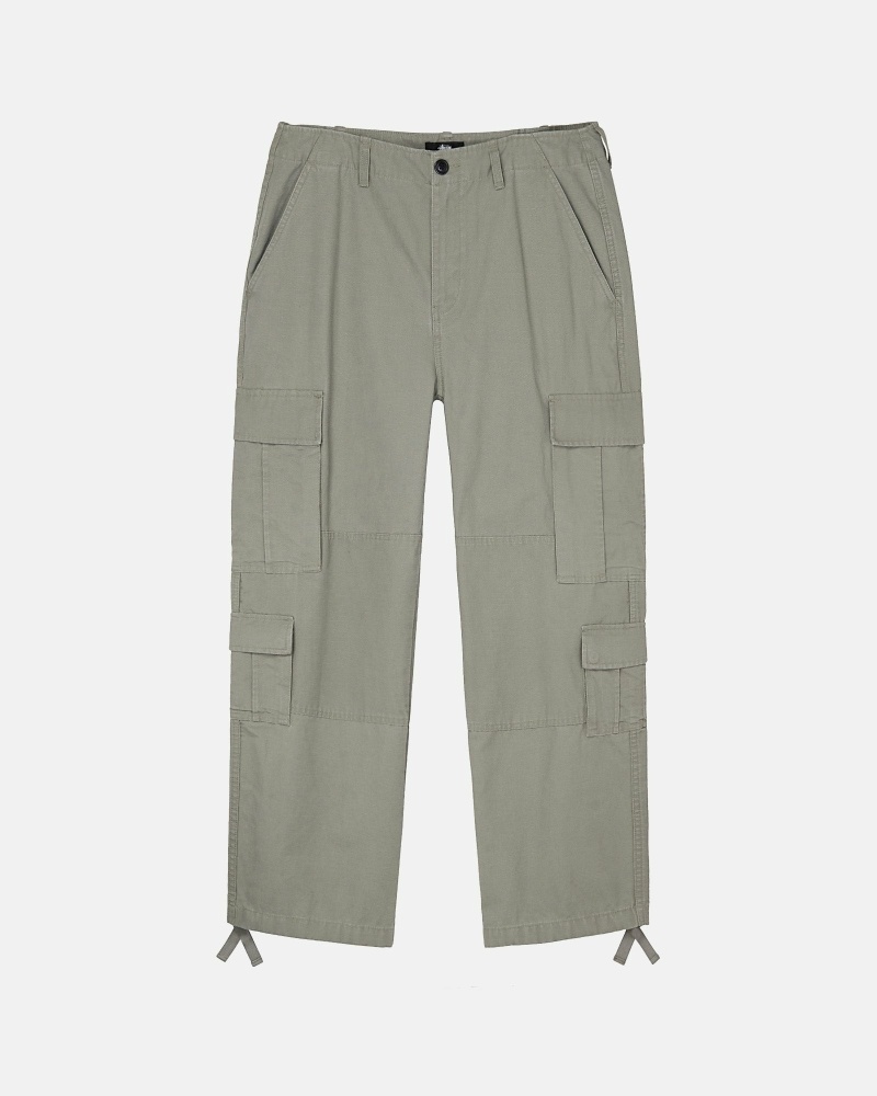 Olive Stussy Ripstop Surplus Men\'s Cargo Pants | USA000593