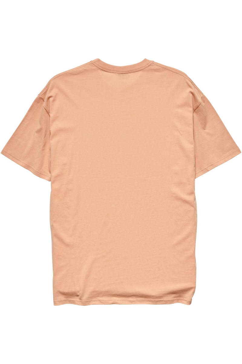 Orange Stussy Big U SS Men's T Shirts | USA000114