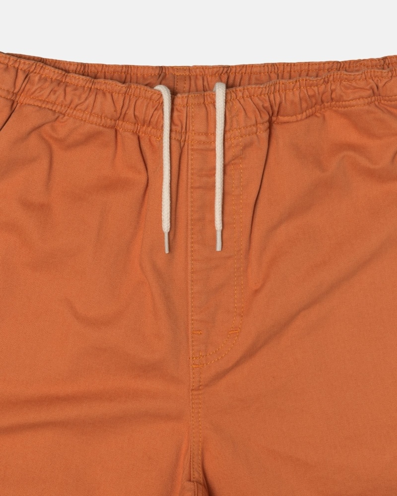 Orange Stussy Brushed Men's Beach Pants | USA000545