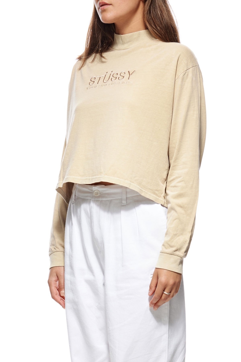 Orange Stussy Chandler Mock Neck LS Women's Sweatshirts | USA000894