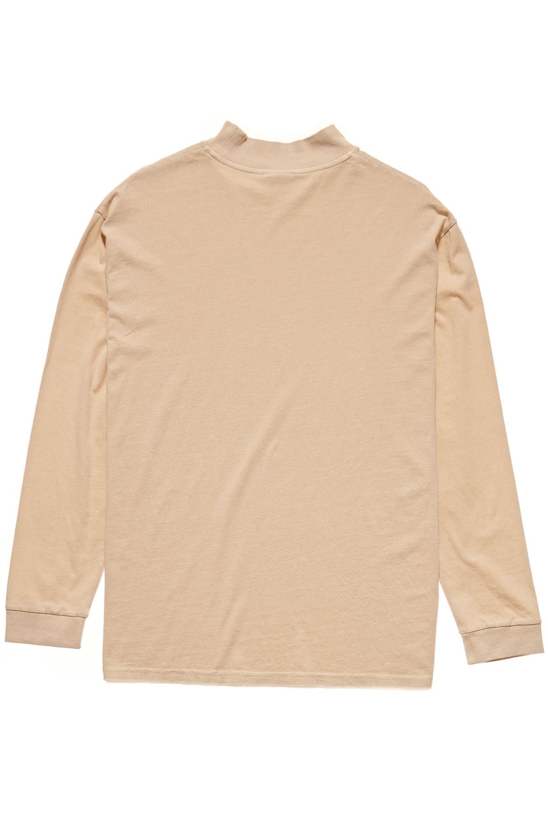 Orange Stussy Circles Mock Neck LS OS Women's Sweatshirts | USA000897