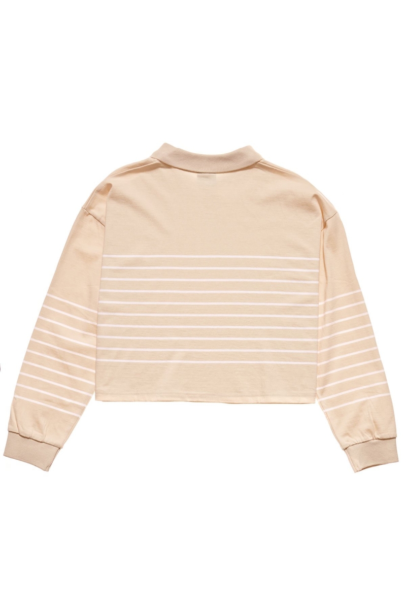 Orange Stussy Emerson Stripe Rugby Women's Shirts | USA000307