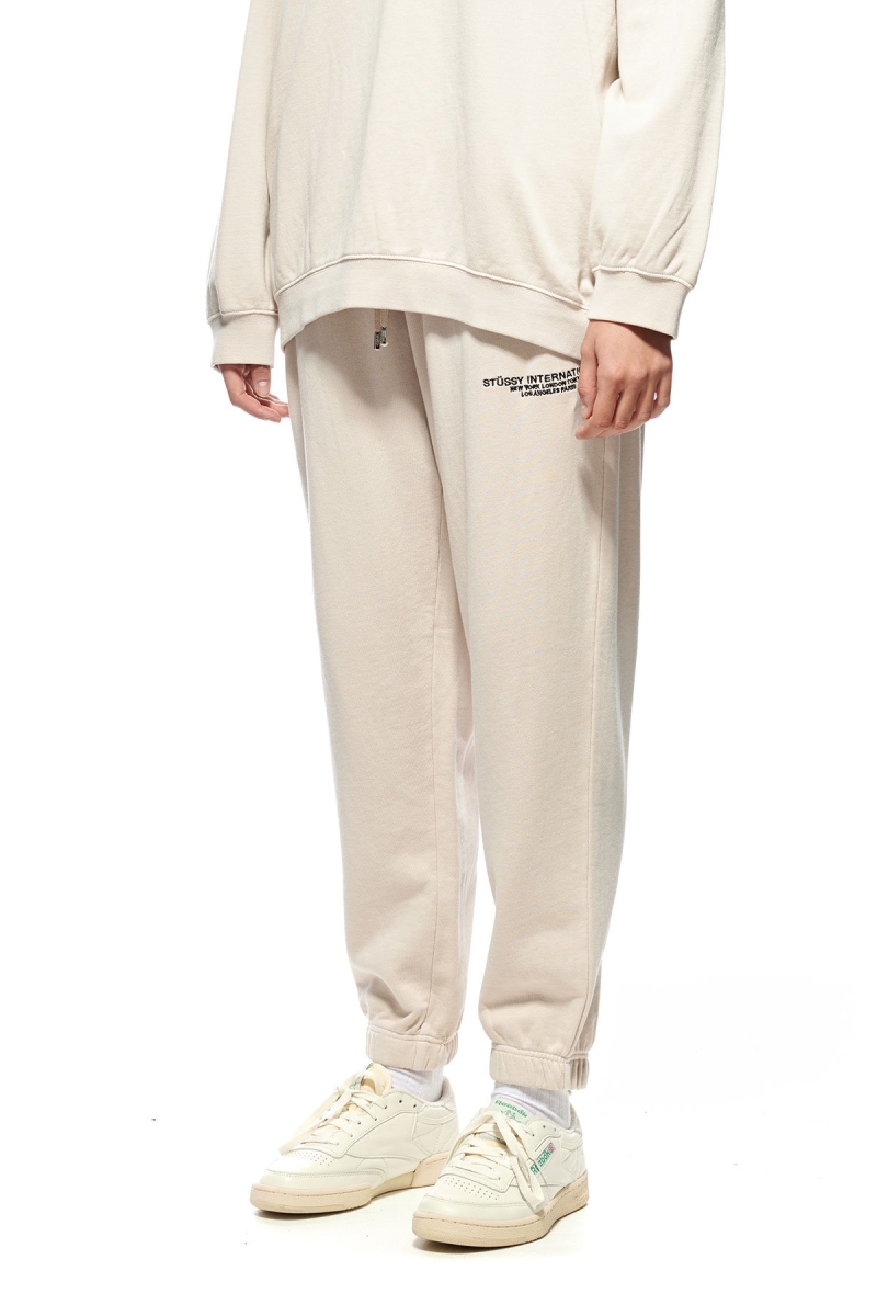 Orange Stussy INT. Embroidered Women's Track Pants | USA000984