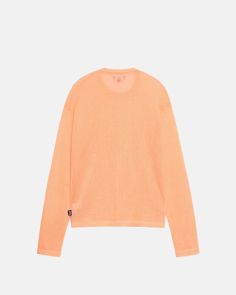 Orange Stussy Light Sensitive Men's Knit Sweater | USA000532