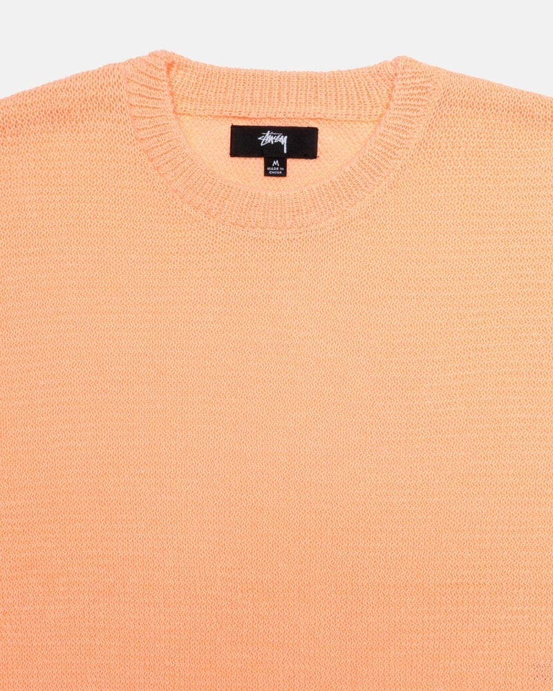 Orange Stussy Light Sensitive Men's Knit Sweater | USA000532