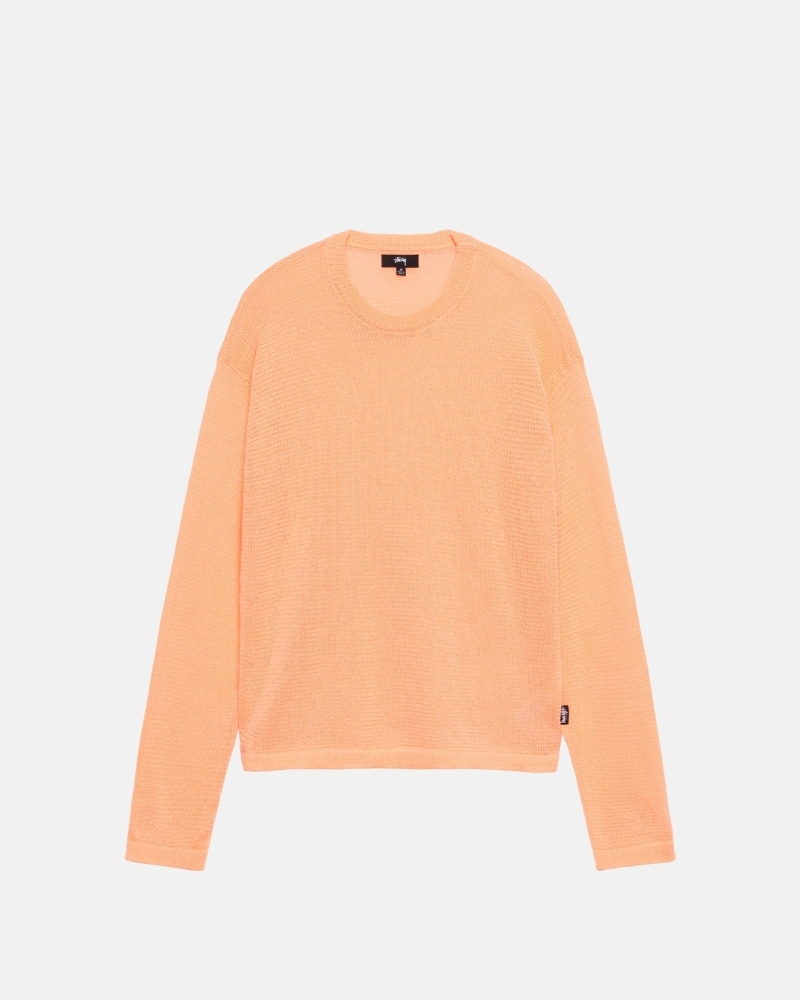 Orange Stussy Light Sensitive Men\'s Knit Sweater | USA000532