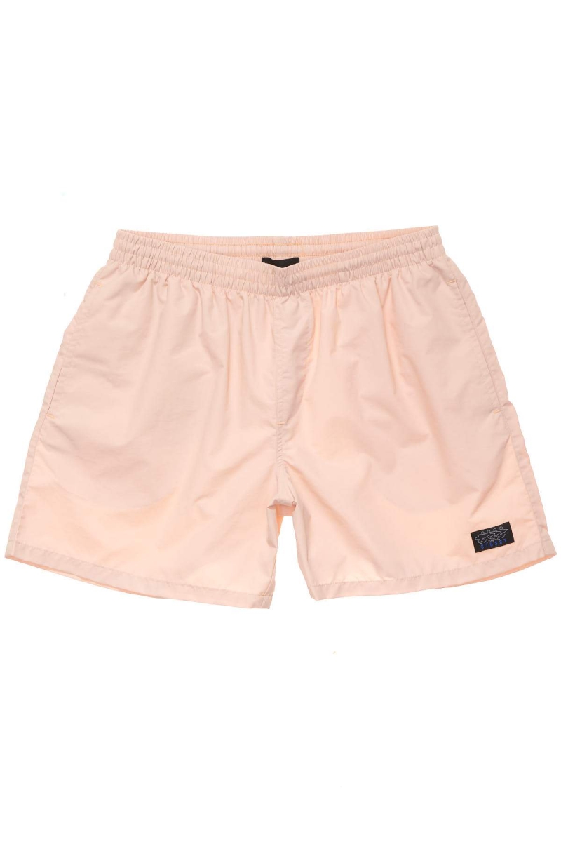 Orange Stussy Nylon Big Beach Men\'s Shorts | USA000652