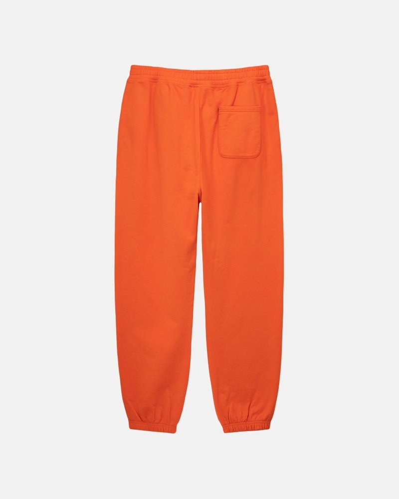 Orange Stussy Overdyed Stock Logo Pant Men's Sweatpants | USA000886