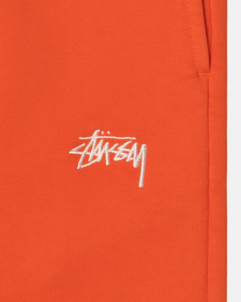 Orange Stussy Overdyed Stock Logo Pant Men's Sweatpants | USA000886