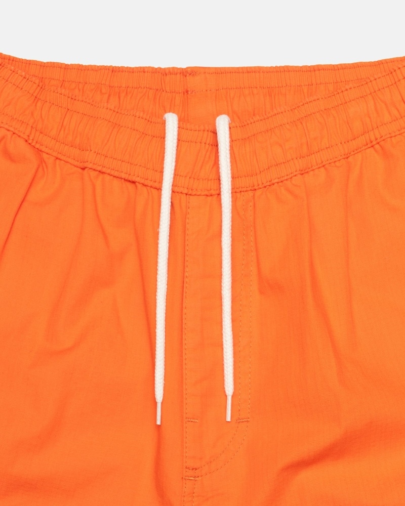 Orange Stussy Ripstop Cargo Men's Beach Pants | USA000584