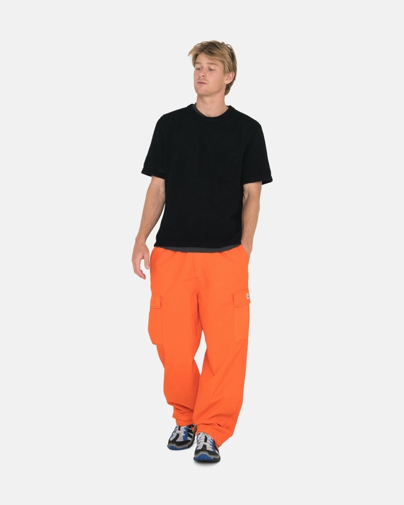 Orange Stussy Ripstop Cargo Men's Beach Pants | USA000584