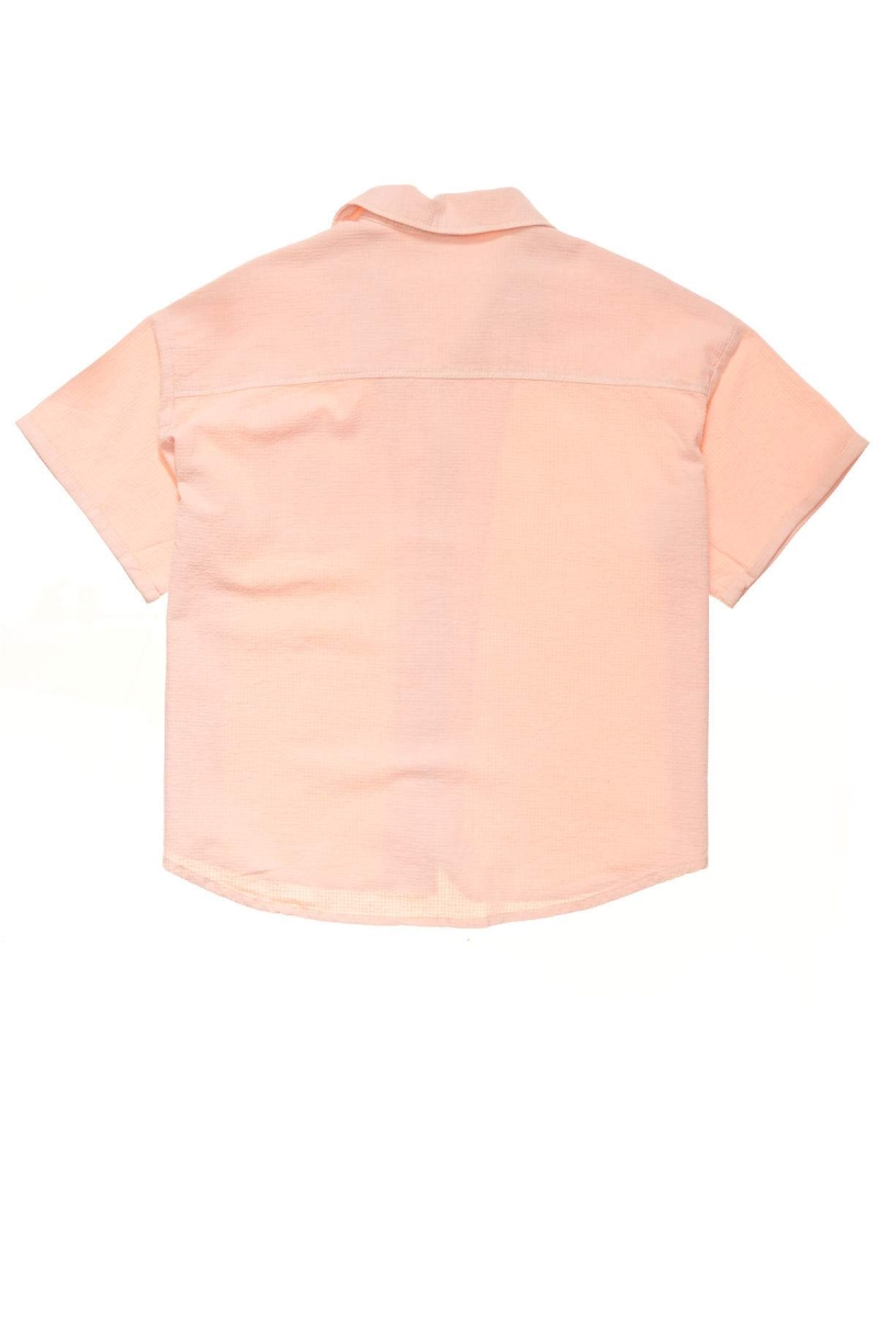 Orange Stussy Vermont OS Shirt Women's Sportswear | USA000802