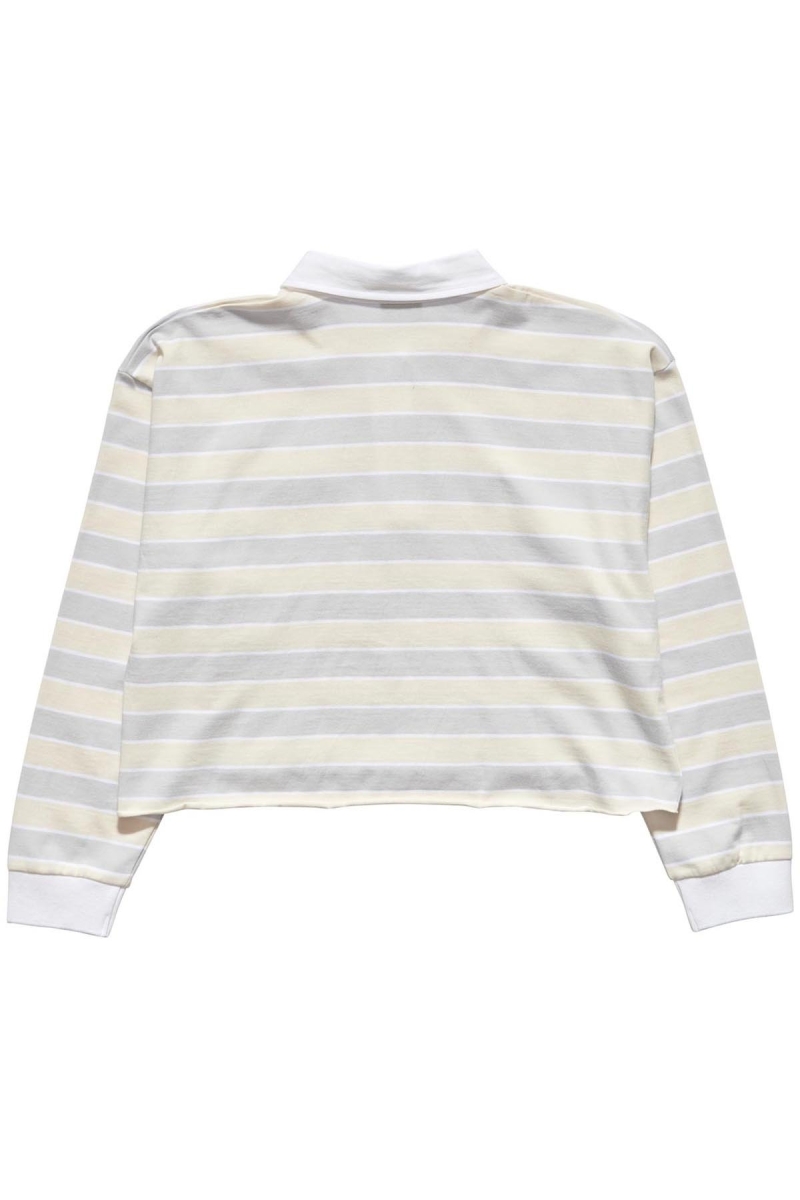 Pink Stussy Anders Stripe Rugby Women's Shirts | USA000292