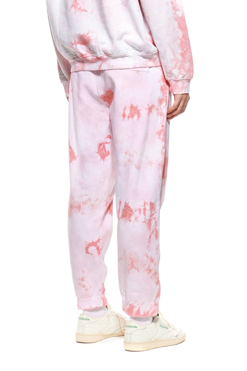 Pink Stussy Avalon Tie Dye Women's Track Pants | USA000974