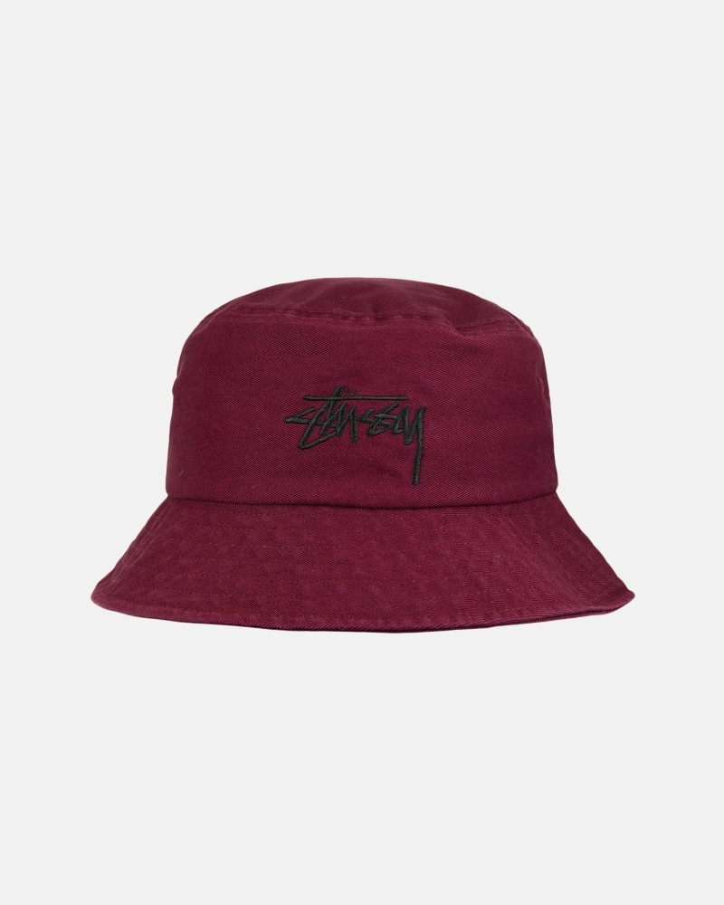 Pink Stussy Big Stock Men\'s Bucket Hats | USA000403