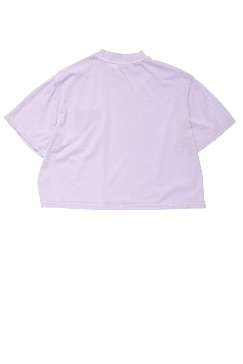 Pink Stussy Designs Pocket Boxy Women's T Shirts | USA000152