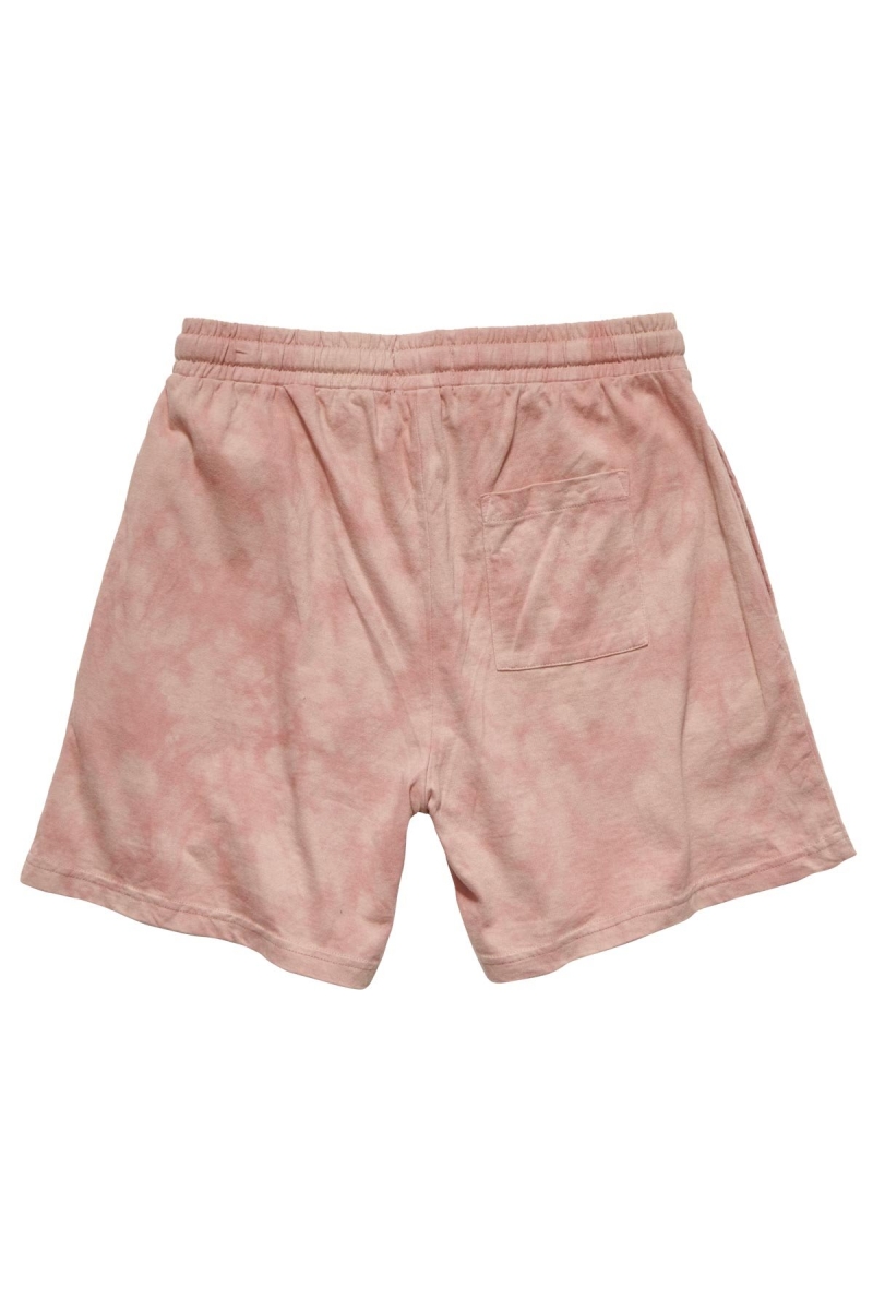 Pink Stussy Designs Rugby Marble Women's Shorts | USA000643