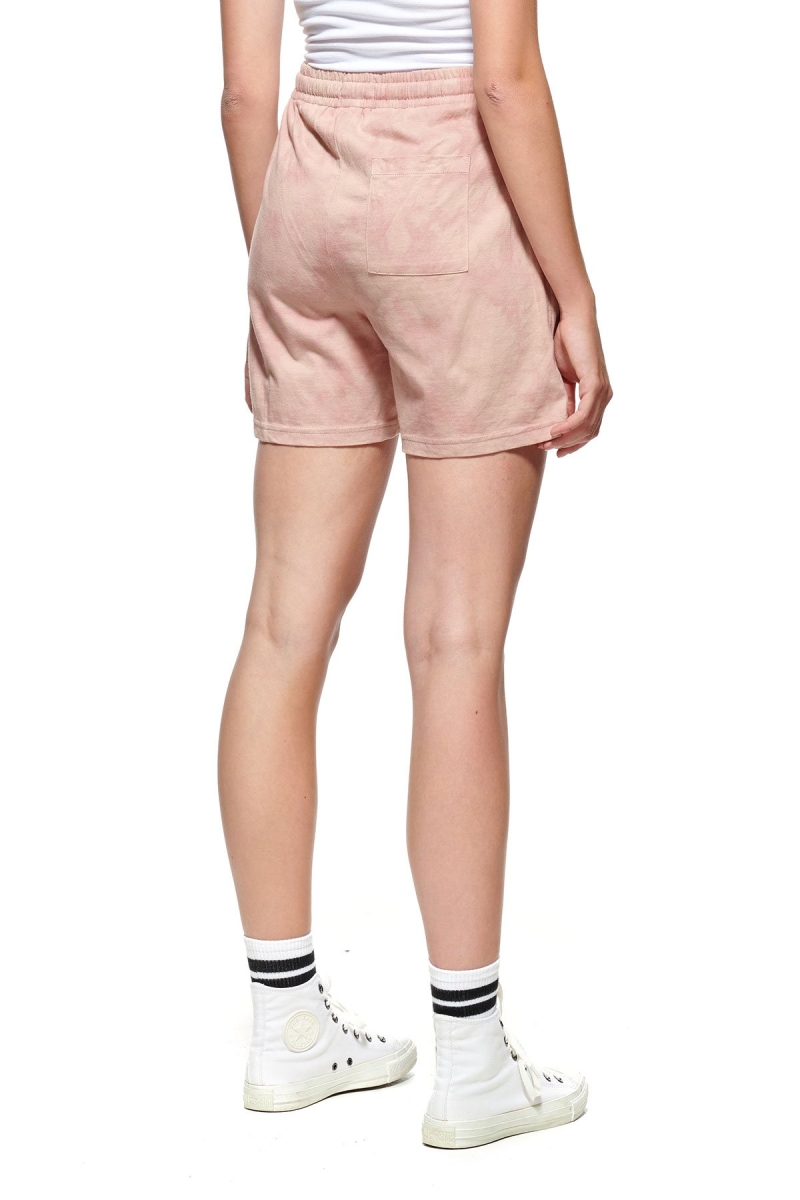 Pink Stussy Designs Rugby Marble Women's Shorts | USA000643