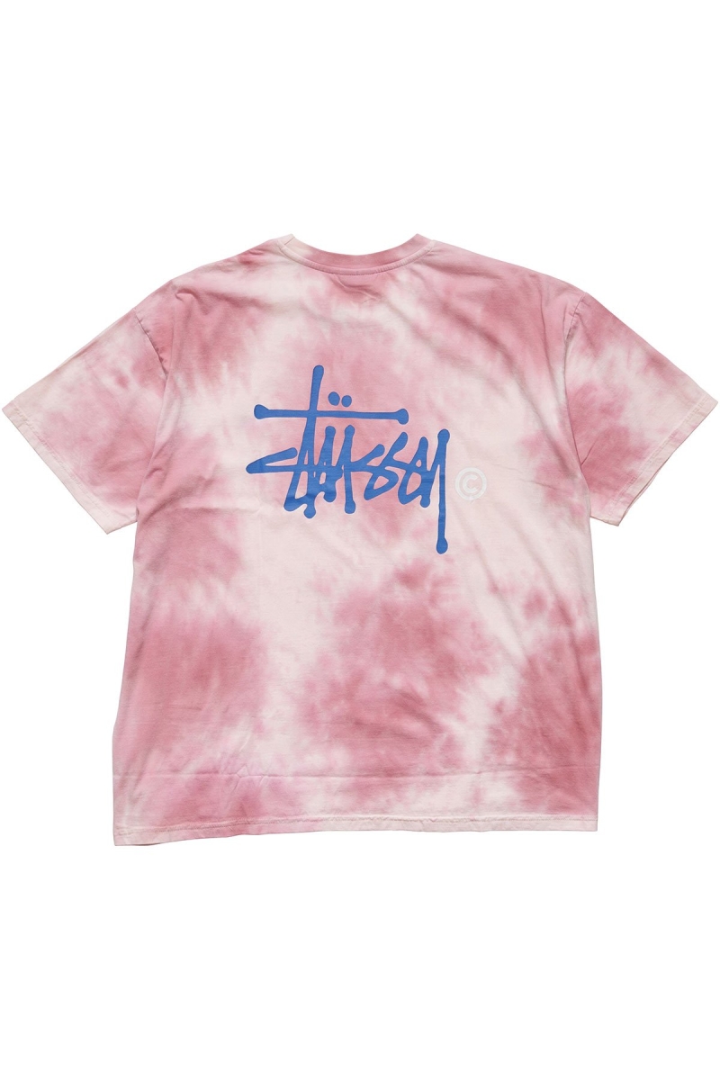 Pink Stussy Marble BF Tee Women's Sportswear | USA000776