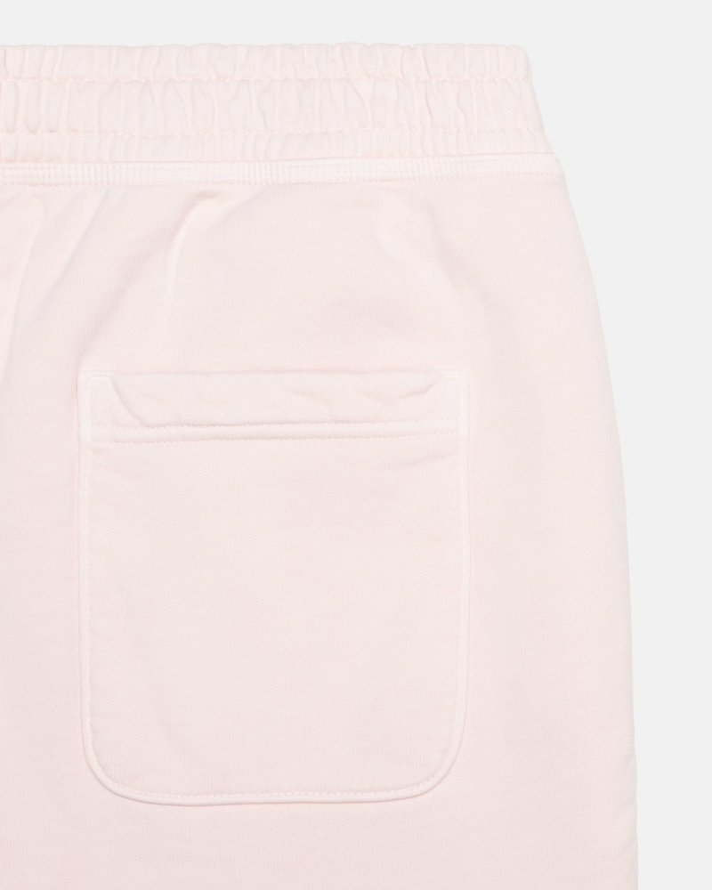 Pink Stussy Overdyed Stock Logo Men's Sweatpants | USA000882