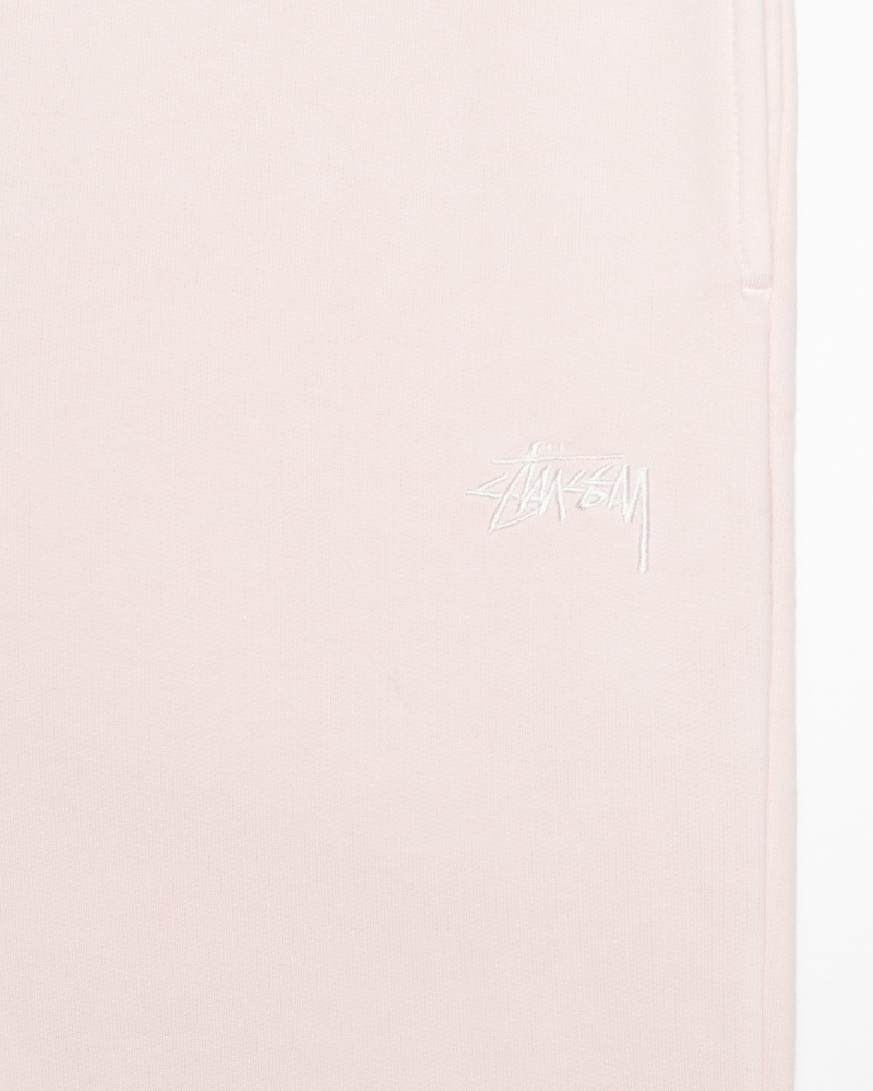 Pink Stussy Overdyed Stock Logo Men's Sweatpants | USA000882