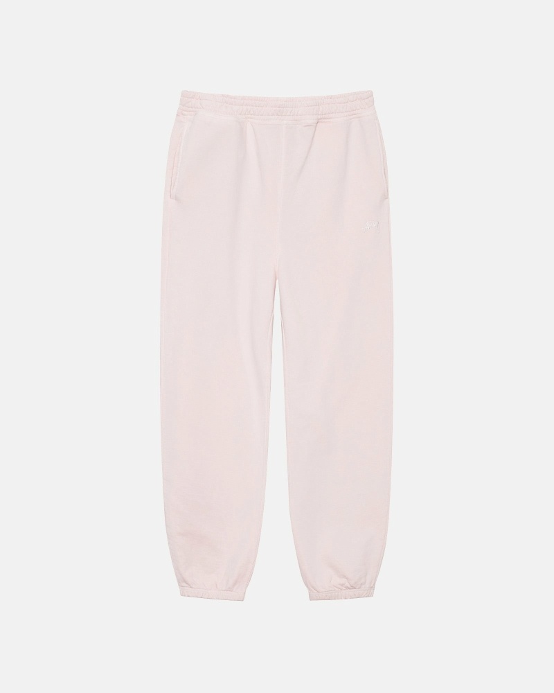 Pink Stussy Overdyed Stock Logo Men\'s Sweatpants | USA000882