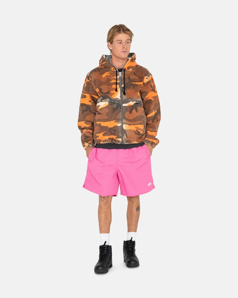 Pink Stussy Stock Men's Shorts | USA000689