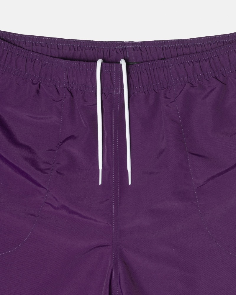 Purple Stussy Big Basic Men's Shorts | USA000618