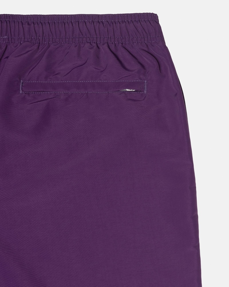 Purple Stussy Big Basic Men's Shorts | USA000618