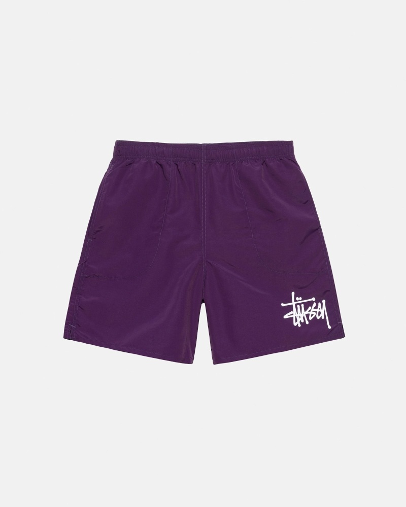 Purple Stussy Big Basic Men\'s Shorts | USA000618